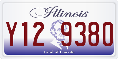 IL license plate Y129380
