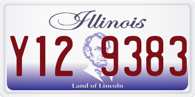 IL license plate Y129383