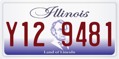 IL license plate Y129481