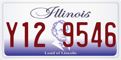 IL license plate Y129546