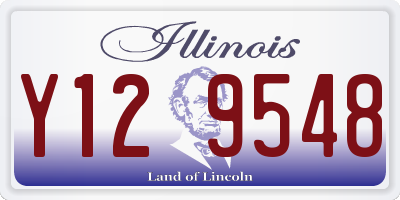 IL license plate Y129548