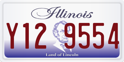 IL license plate Y129554