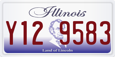IL license plate Y129583