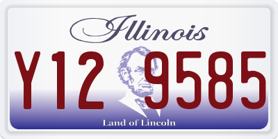 IL license plate Y129585