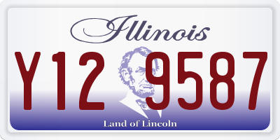 IL license plate Y129587