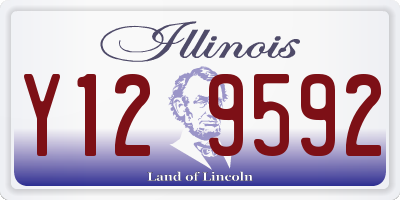 IL license plate Y129592