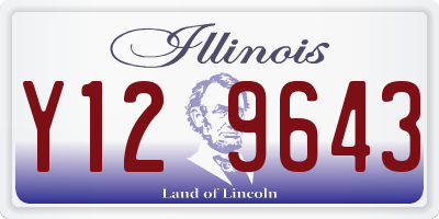 IL license plate Y129643