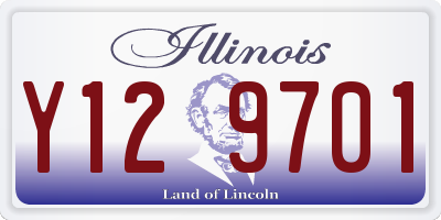 IL license plate Y129701