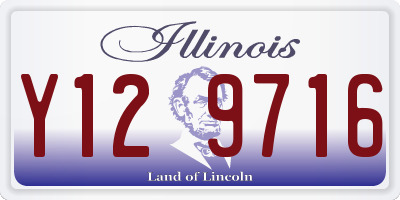 IL license plate Y129716