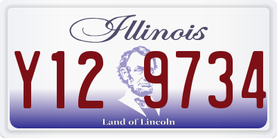 IL license plate Y129734