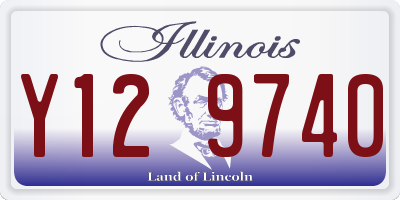 IL license plate Y129740