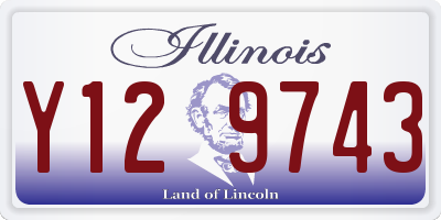IL license plate Y129743
