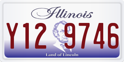 IL license plate Y129746