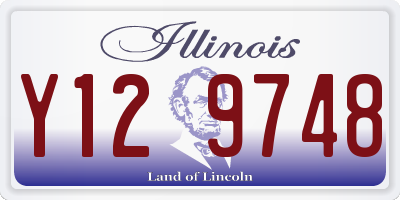 IL license plate Y129748