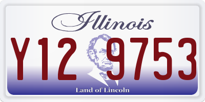 IL license plate Y129753