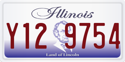 IL license plate Y129754