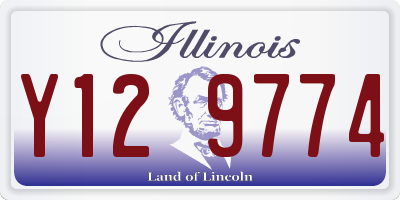 IL license plate Y129774