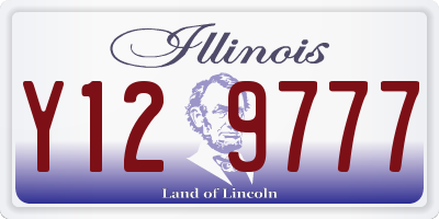IL license plate Y129777