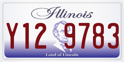 IL license plate Y129783