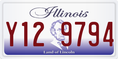 IL license plate Y129794