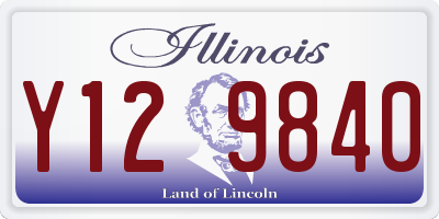 IL license plate Y129840