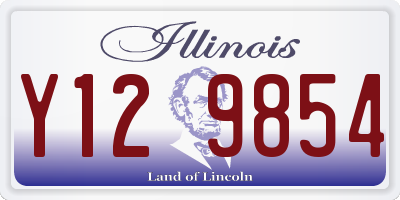 IL license plate Y129854