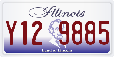 IL license plate Y129885
