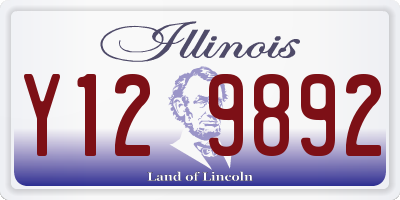 IL license plate Y129892