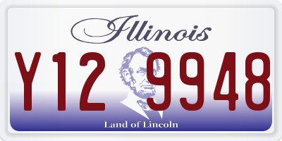 IL license plate Y129948