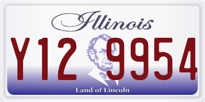 IL license plate Y129954