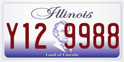 IL license plate Y129988