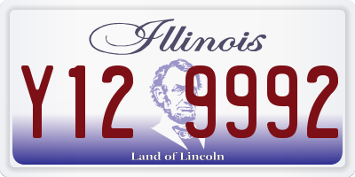 IL license plate Y129992