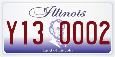 IL license plate Y130002