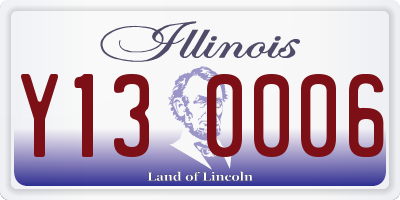 IL license plate Y130006