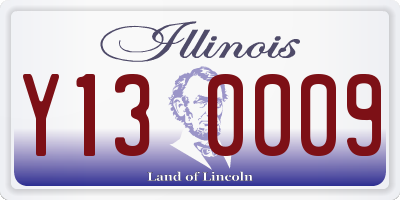 IL license plate Y130009