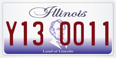 IL license plate Y130011