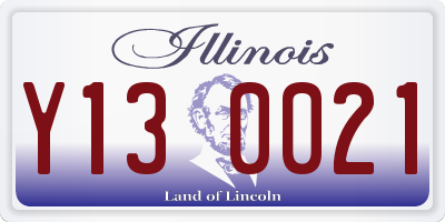 IL license plate Y130021