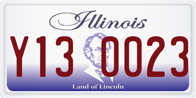 IL license plate Y130023