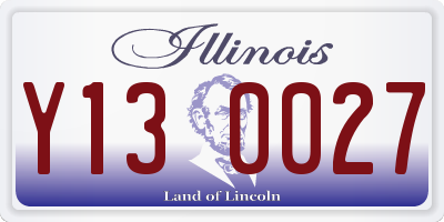 IL license plate Y130027