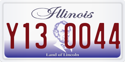 IL license plate Y130044