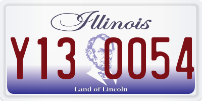 IL license plate Y130054