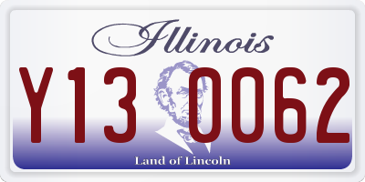 IL license plate Y130062