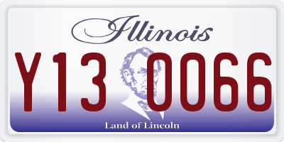 IL license plate Y130066