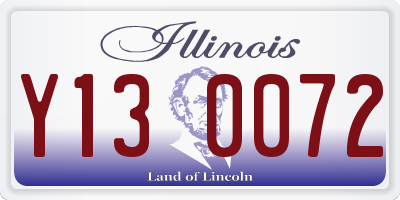 IL license plate Y130072