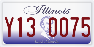 IL license plate Y130075