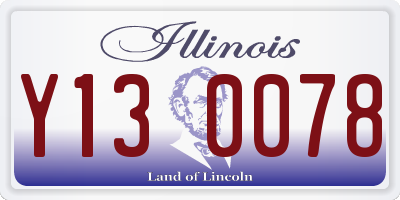 IL license plate Y130078