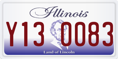 IL license plate Y130083