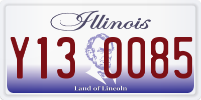 IL license plate Y130085