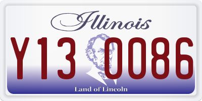 IL license plate Y130086
