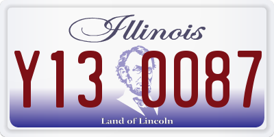 IL license plate Y130087